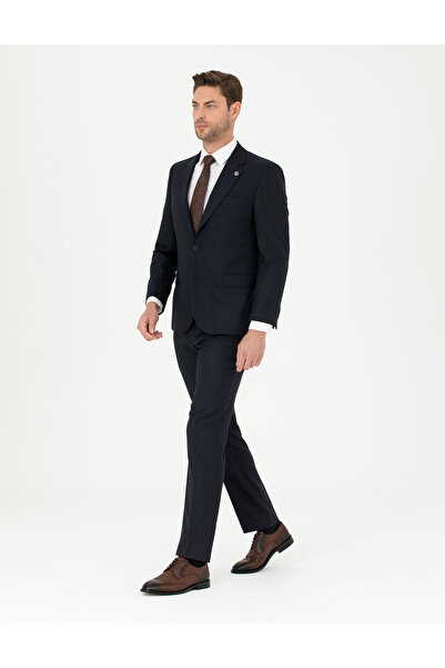 Pierre Cardin Lacivert Slim Fit Çizgili Takım Elbise 50288211-VR033