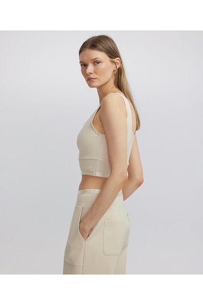 İpekyol Square Neck Hotfix Printed Bustier