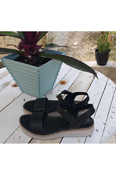 Bulldozer 231825 Women's Genuine Leather Anatomical Sole Tekband Daily Comfort Sandals