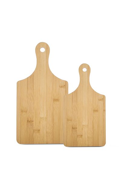 HOMİNG Homing Lui Natural Bamboo 2-Piece Cutting Board 241715