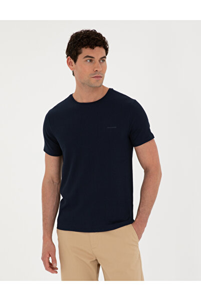 Pierre Cardin Lacivert Slim Fit Tişört 50288914-VR033
