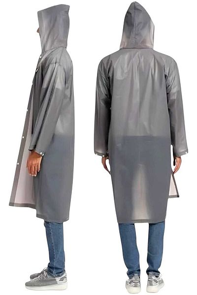 Uniquetrenders Ανδρικό αδιάβροχο με κουκούλα Eva Raincoat