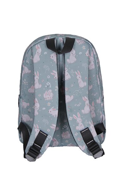 Cambridge Polo Club CambridgeShire Polo Club 2021 New SeaSon Gray Rabbit Patterned Kindergarten Backpack - No:408