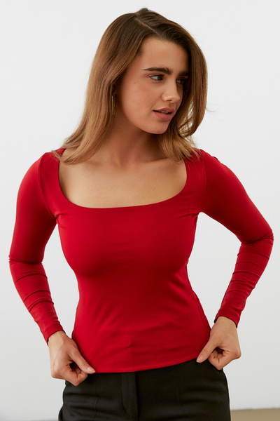 urban focus Square Neck Long Sleeve Body
