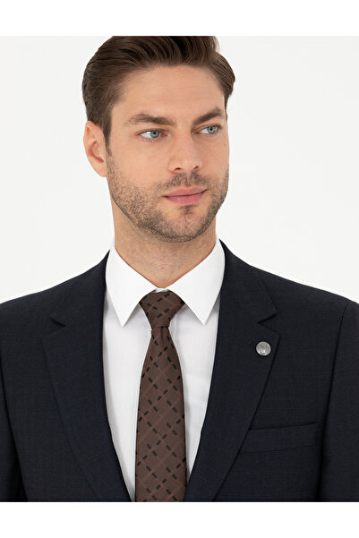 Pierre Cardin Lacivert Slim Fit Çizgili Takım Elbise 50288211-VR033