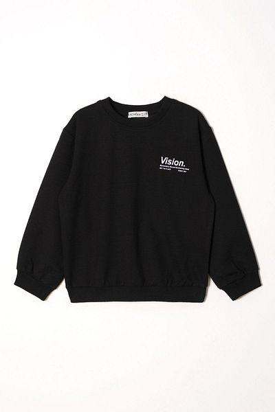 zepkids Σετ φόρμας για αγόρι σε μαύρο χρώμα Vision Printed