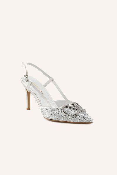 MARCATELLI Sedef Satin Rahaf Heeled Bridal Shoes