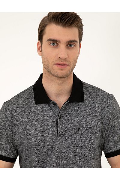 Pierre Cardin Μαύρο μπλουζάκι Regular Fit 50288681-VR046