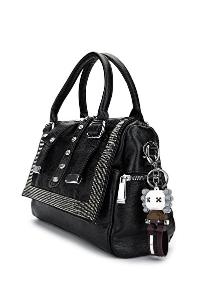 Tamer Tanca Women's Vegan Black Shoulder Bag