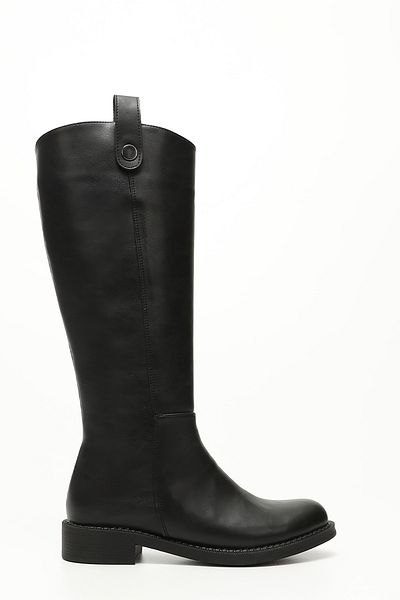 GÖNDERİ(R) Women/Girls Black Zippered Thermo Sole Boots