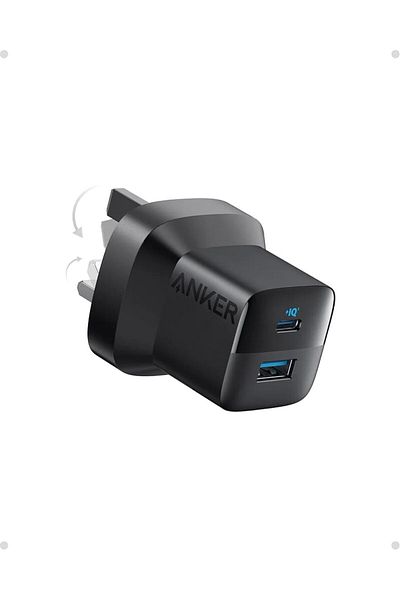 Anker Anker 323 33W Wall Charger with Type-C and USB Port - Black with Cable