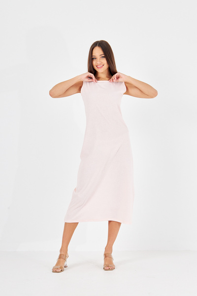 ESPİNA Uzun Kolsuz Elbise Astarı %100 Pamuk  İçlik Jüpon Kombinezon