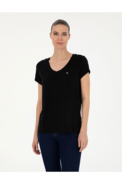 Pierre Cardin Μαύρο Μπλουζάκι Βασικής Εφαρμογής Comfort Fit 50288861-VR046