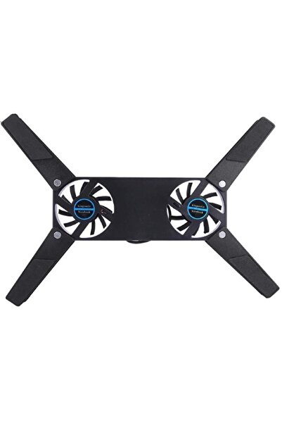 Genel Markalar C / F Portatif Katlanabilir Laptop Soğutucu 2 Fanlı Notebook Ç...