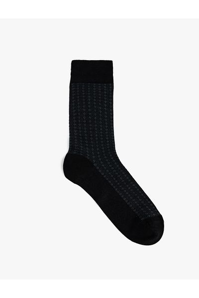 Koton Viscose Patterned Bamboo Socks - Blended