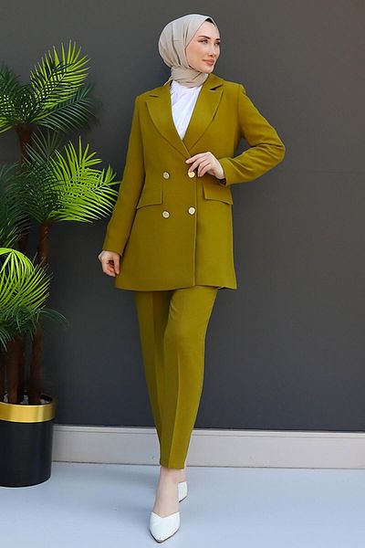 GİZ AGİYİM Σετ μπουφάν Oil Green Premium