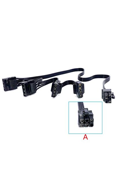 KEEPRO 6 pin ide modüler power supply kablosu 6 pin molex kablo 75 cm 6 pin 4...