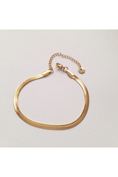 nilüfer takı tasarım Italian Scrunch Chain Steel Bracelet