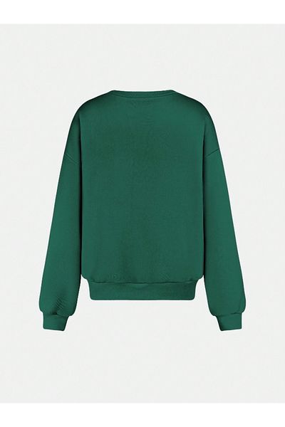Derays Unisex Ανδρικό/Γυναικείο SILLY Προσαρμοσμένο πολύχρωμο βαμβακερό φούτερ με λαιμόκοψη