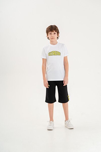 Mışıl Kids EXTREME Printed Boy's T-Shirt Shorts Set