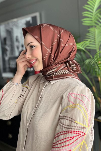 Armine 8346P-105 Μοντέλο Tivil Sport Scarf - Καφέ Σοκολάτα