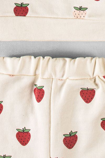 Mai Perla Organic Fabric Patterned 2-Piece Unisex Baby Set