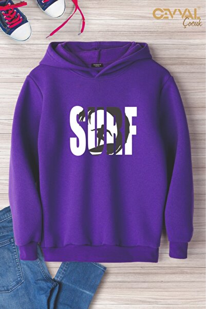 Cevval ДЕТСКИ СУИТШЪР С КАЧУЛКА И ПРИНТ SURF