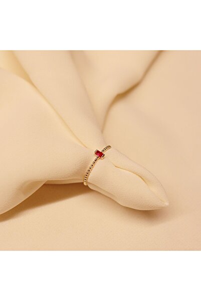 TAHAN MÜCEVHERAT Yakut Baget Minimal Yüzük-12