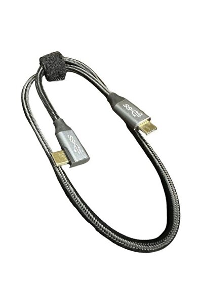 KEEPRO 50 cm 90 derece typec typec kablo 90 derece type-c type-c kablo