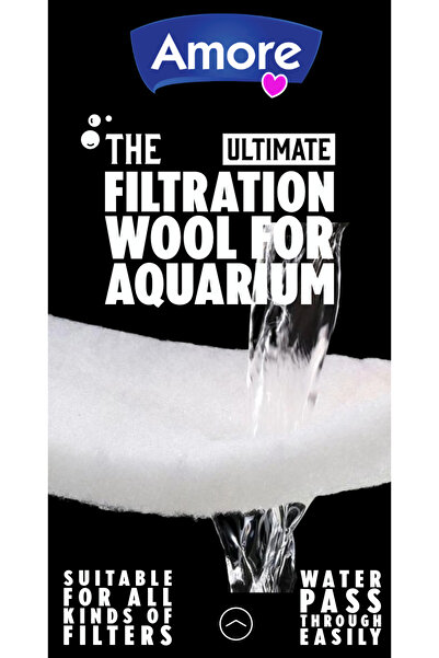AMORE Akvaryum 70 gr Silikonsuz Filtre Elyafı 66cm x 90cm Soffice