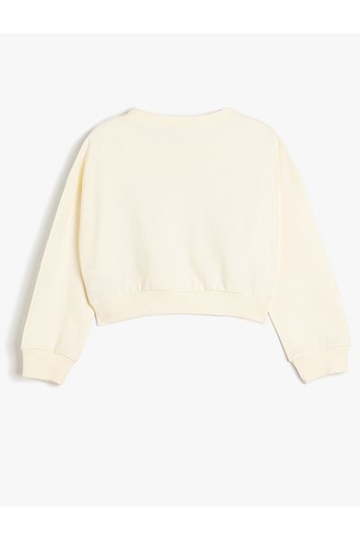 Koton Licencovaná mikina s dlouhým rukávem Minnie Mouse - Crew Neck