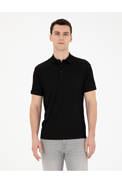 Pierre Cardin Μαύρο μπλουζάκι εφαρμοστό 50291912-VR046