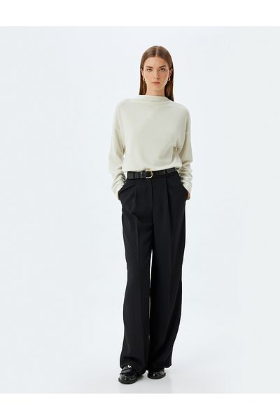 Koton Women's Ecru Sweater - 5Wak50005Ek Model