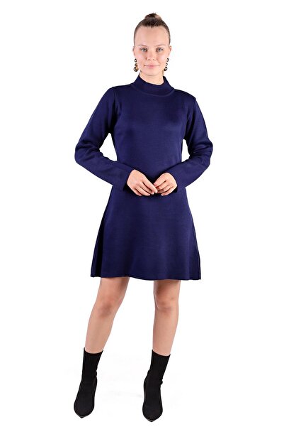 Rays 24151 Laci Half Throat Κοντό Πλεκτό Φόρεμα