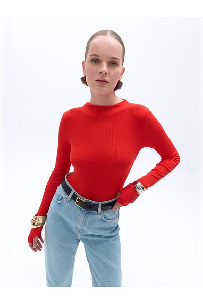 Nocturne Stand Collar Bodysuit