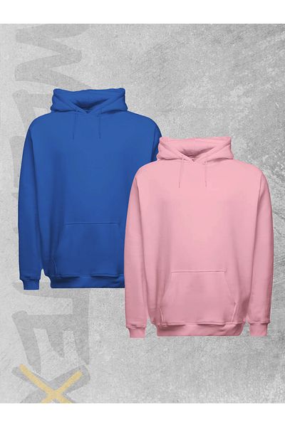 WEARTEX 2 Pack Unisex Oversize Hooded Sweatshirt