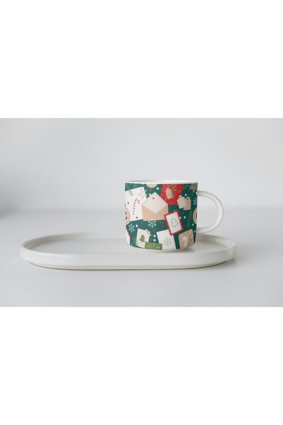 EYBaskı Tasarım Porcelain Christmas Christmas Themed Nescafe Cup
