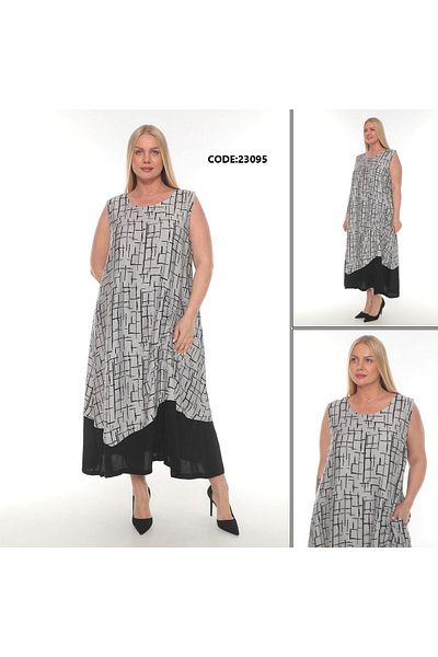 lovedrobe Gray Strap Style Dress - Viscous Zp 23095 24 Summer - Size 48