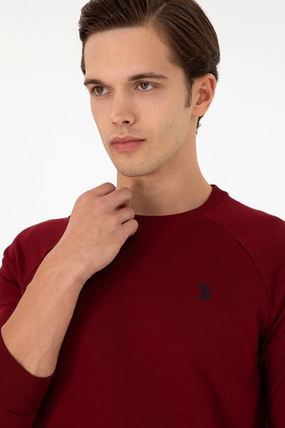 U.S. Polo Assn. Ανδρικό φούτερ Claret Red Basic 50295159 -VR014