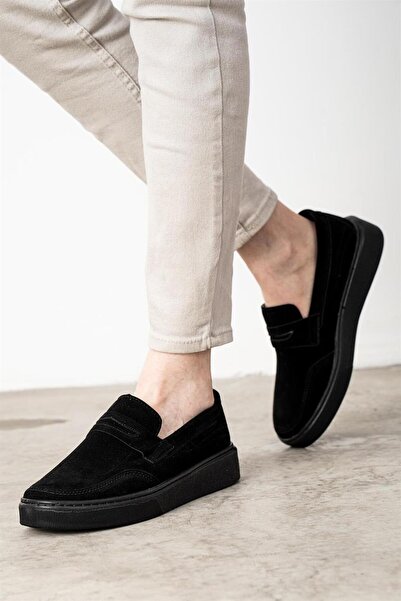 L.A Polo 317 Black Color Black Sole Men's Casual Shoes