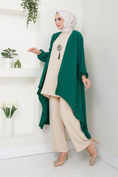 Ayşe Melek Fashion Clothing Hijab - 3 Piece Set 2592