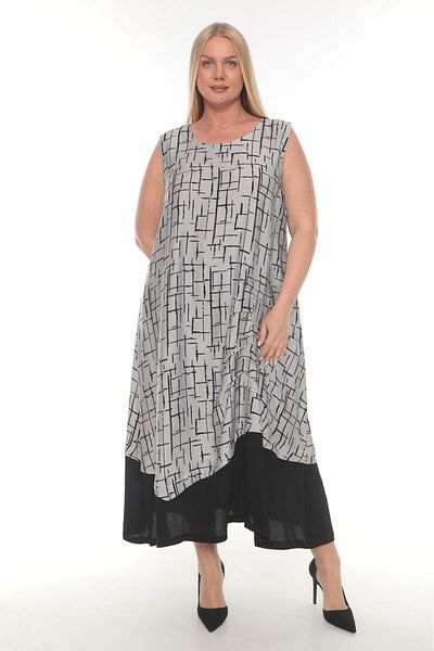 lovedrobe Gray Strap Style Dress - Viscous Zp 23095 24 Summer - Size 48