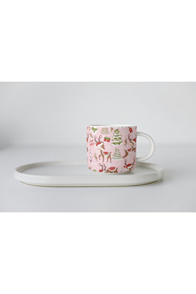 EYBaskı Tasarım Porcelain Christmas Christmas Themed Nescafe Cup