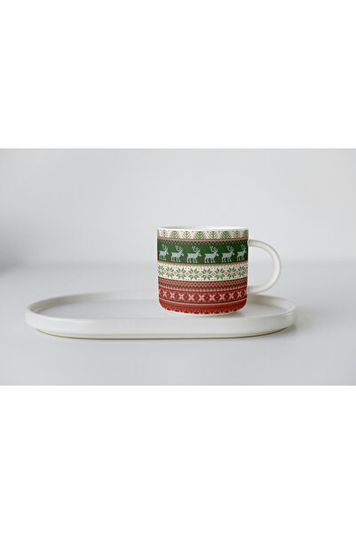 EYBaskı Tasarım Porcelain Christmas Christmas Themed Nescafe Cup