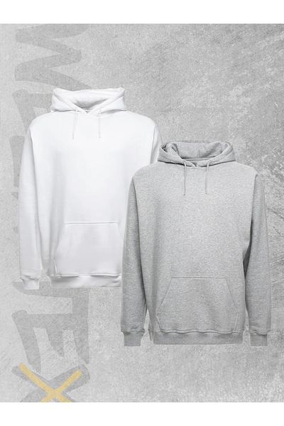 WEARTEX 2 Pack Unisex Oversize Hooded Sweatshirt