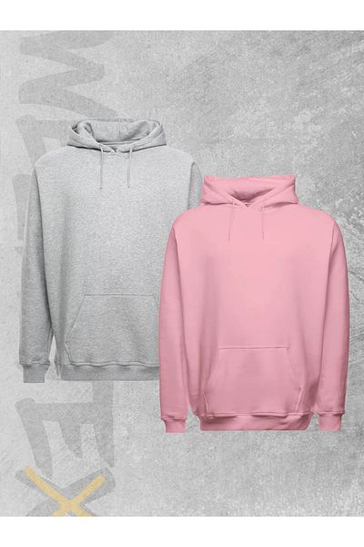 WEARTEX 2 Pack Unisex Oversize Hooded Sweatshirt