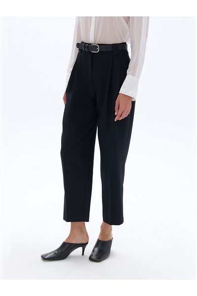 Nocturne High Waist Pleated Trousers - Relaxed Fit