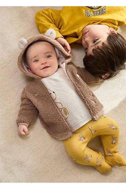 MAYORAL Baby Boy Brown Wool Sweatshirt - 2450