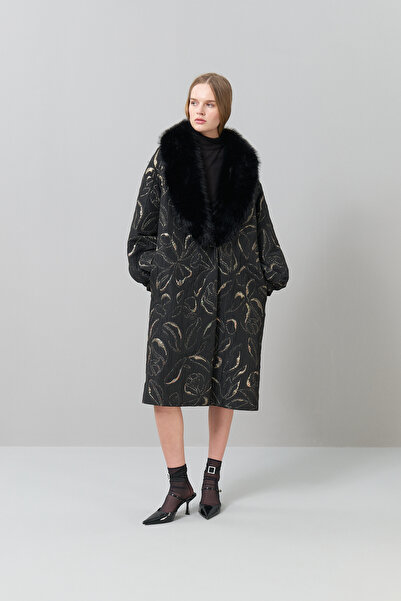 Roman Çıkarılabilir Peluş Yakalı Balon Kol Jakar Kap Standart Renk K2516304_089