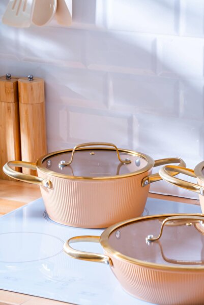 ACAR Ultimate Pro 7 Piece Cookware Set - Rose Gold